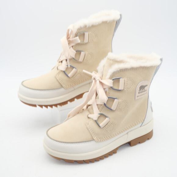 NEW SOREL Tivoli IV WOMEN'S 5 Insulated Winter Boots Ceramic Buff Cream Tan - Picture 1 of 7